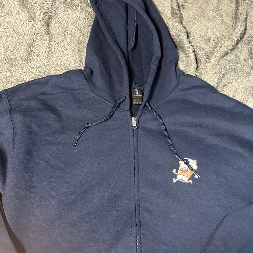 Navy Blue Hoodie Iced Coffee Is My Love Language